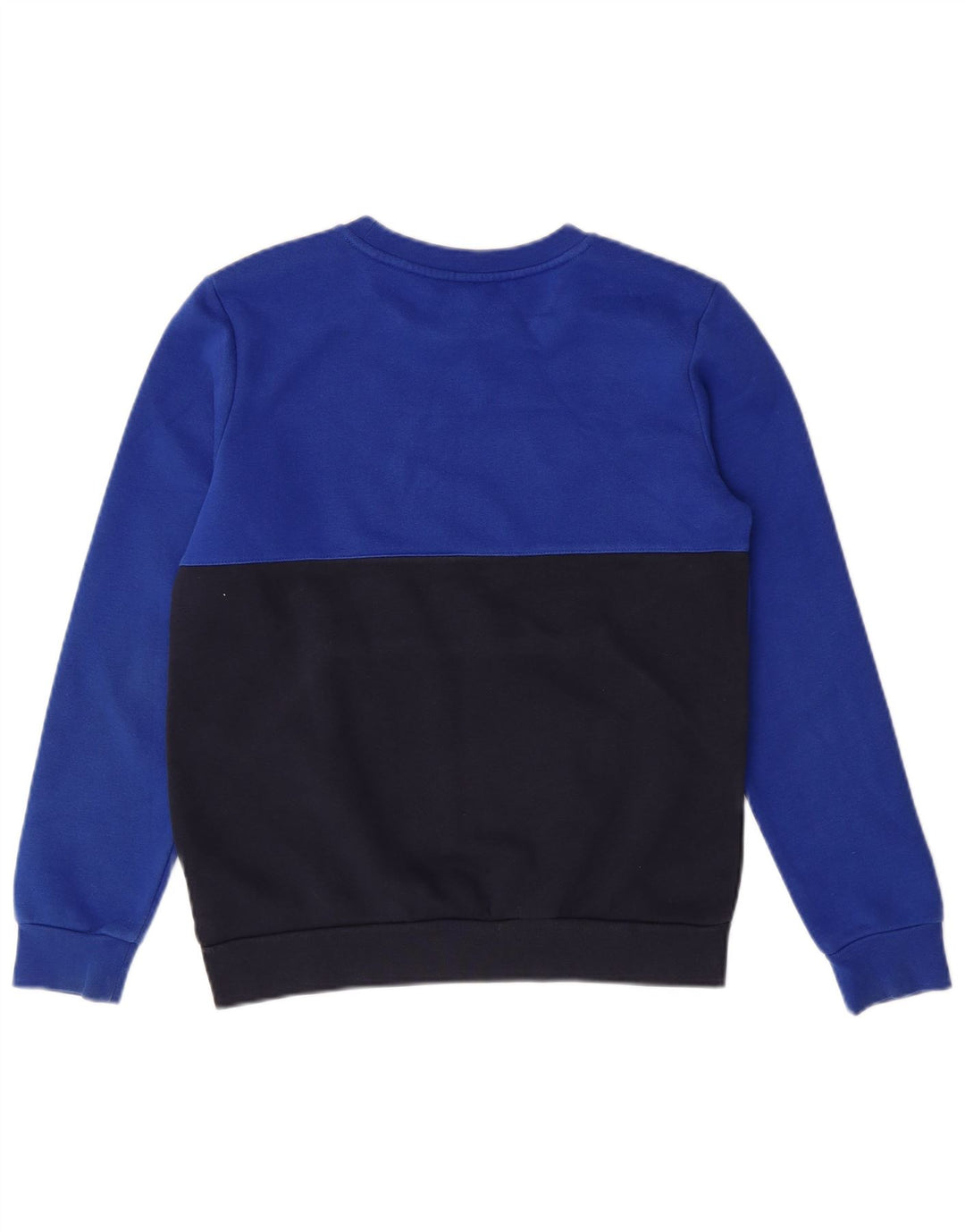 ADIDAS Boys Graphic Sweatshirt Jumper 11-12 Years Blue Cotton
