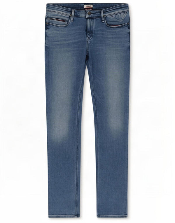 Jeans skinny da uomo Tommy Hilfiger W36 L34 cotone blu
