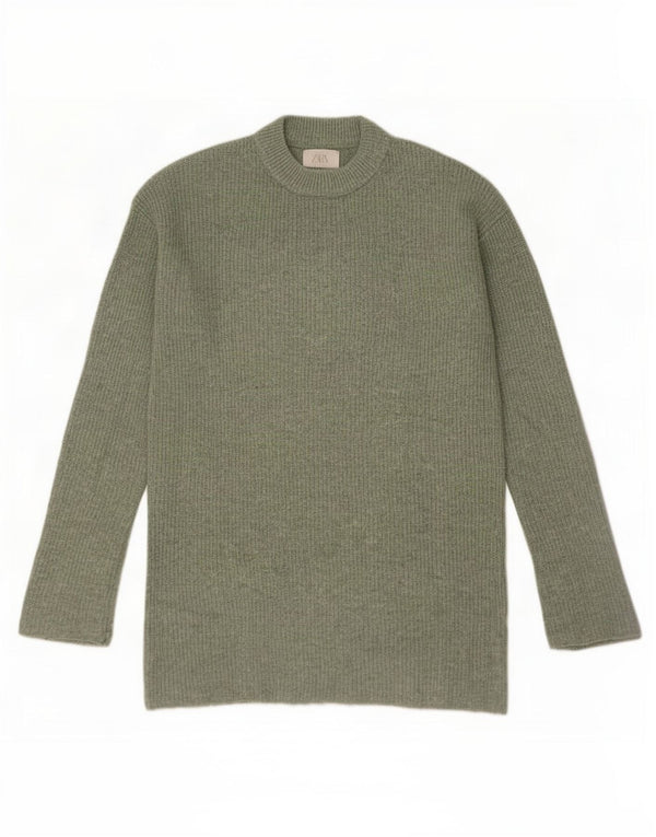 Maglione maglione girocollo da ragazzo Zara 11-12 anni poliestere verde