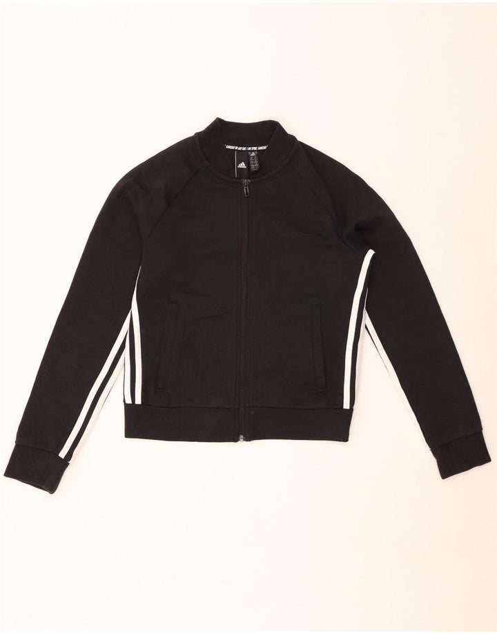 Giacca corta da tuta da donna ADIDAS UK 4/6 XS Nera