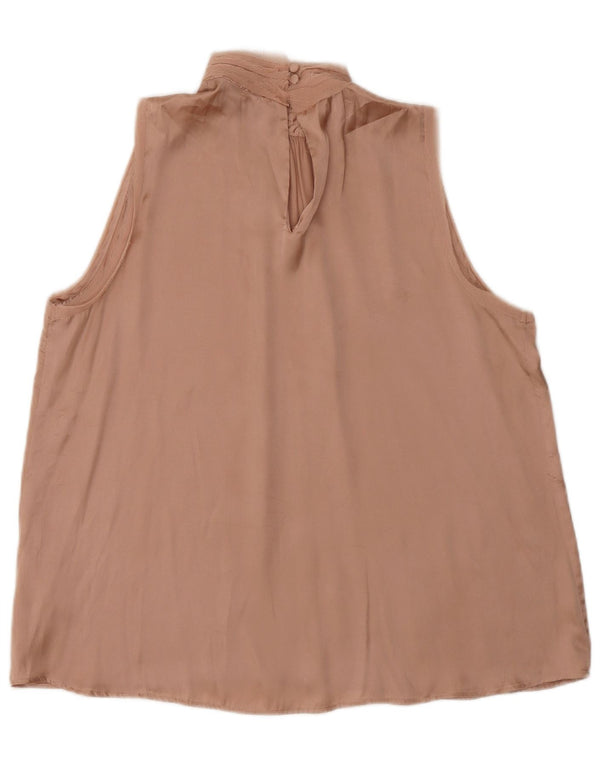 ZARA Womens Sleeveless Blouse Top UK 12 Medium Pink Polyester