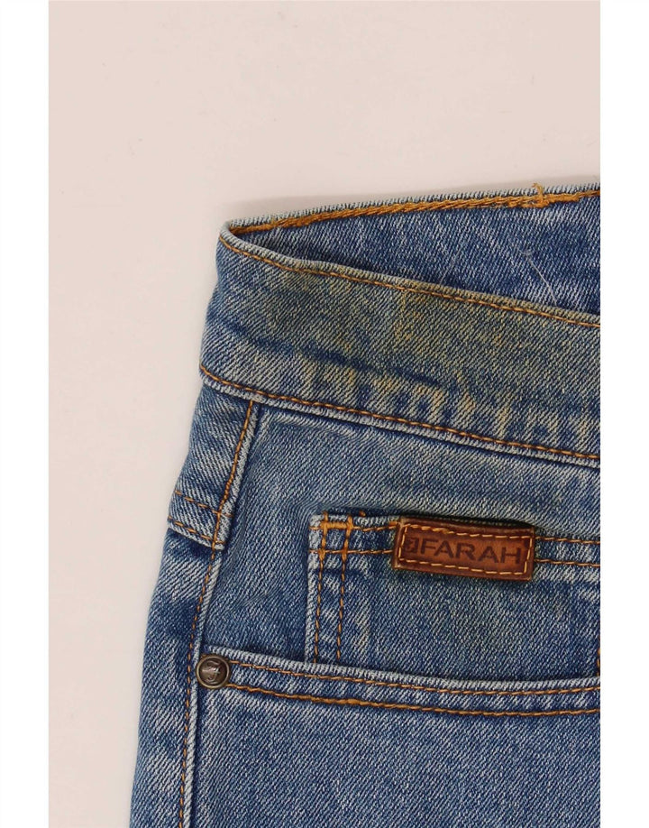 Jeans dritti da uomo Farah W30 L32 in cotone blu