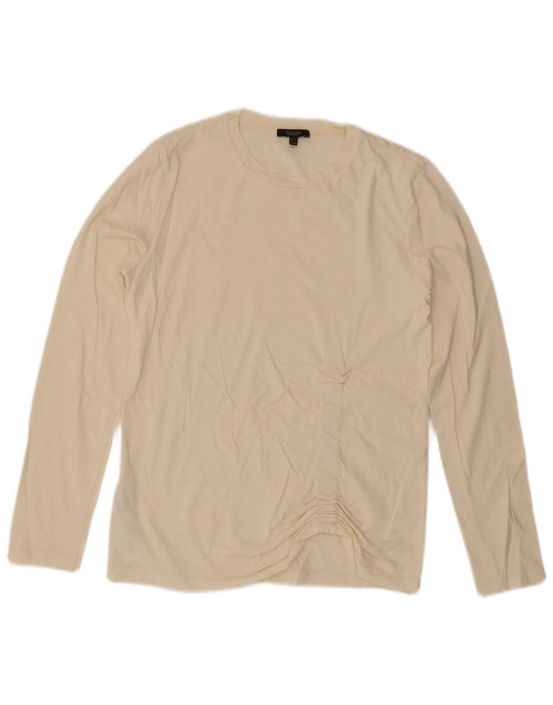 Maglia da donna a maniche lunghe Massimo Dutti UK 6 XS cotone bianco