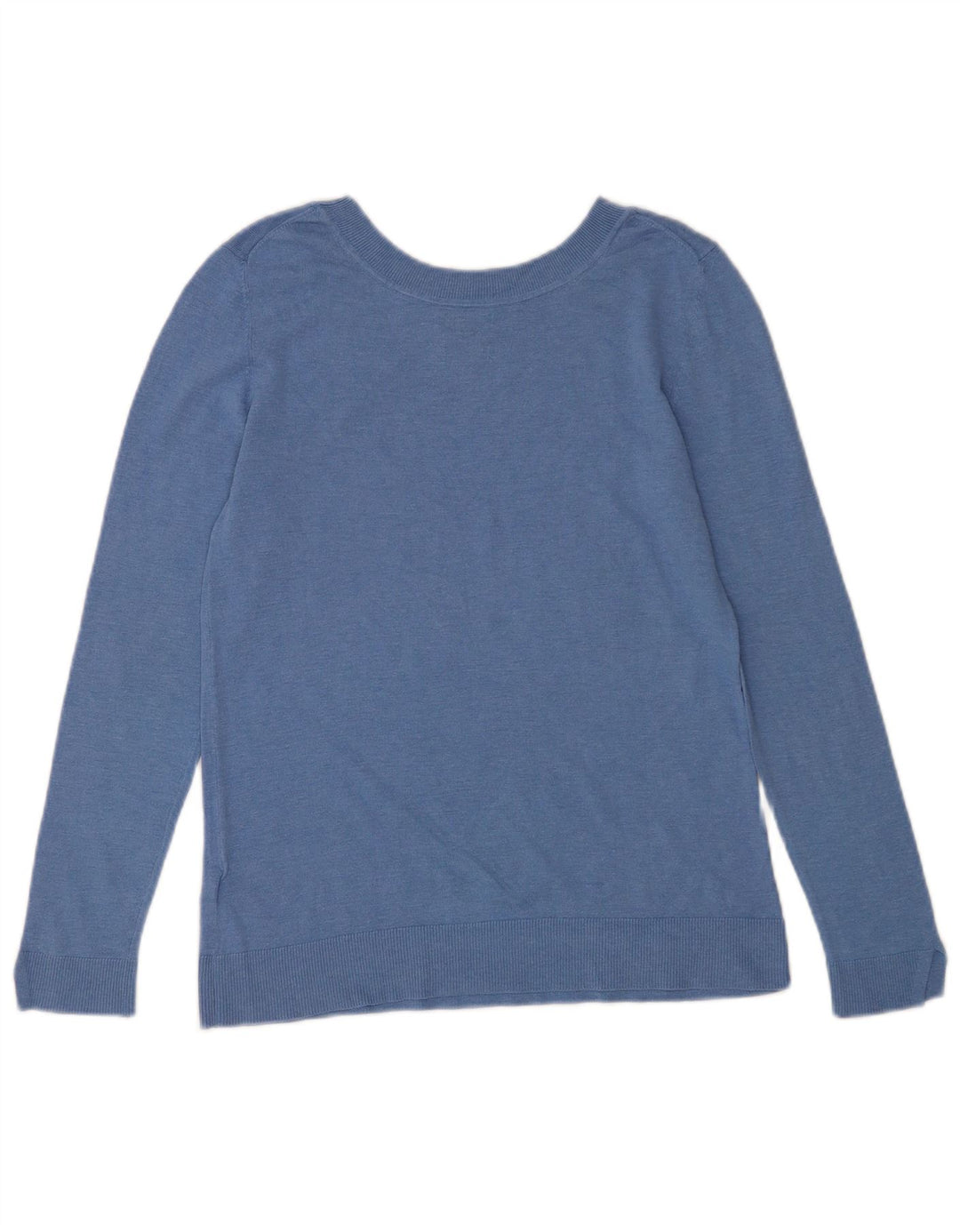 Massimo Dutti Maglione da donna con scollo a barchetta UK 12 Seta blu medio