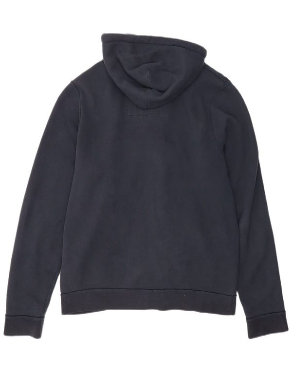 Maglione con cappuccio e zip muscolare da uomo Abercrombie & Fitch 2XL in cotone blu navy