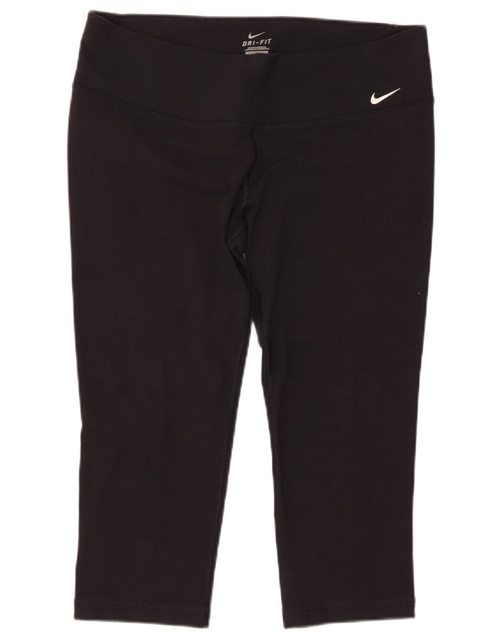 Leggings Nike Dri Fit Capri da donna UK 18 XL neri
