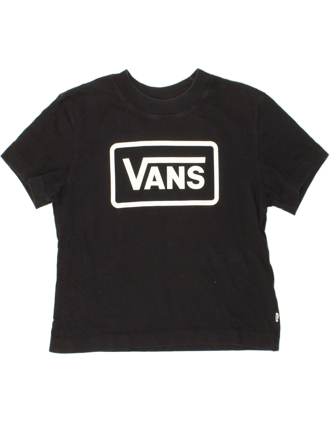 VANS Womens Graphic T-Shirt Top UK 10 Small Black Cotton Vintage Vans and Second-Hand Vans from Messina Hembry 