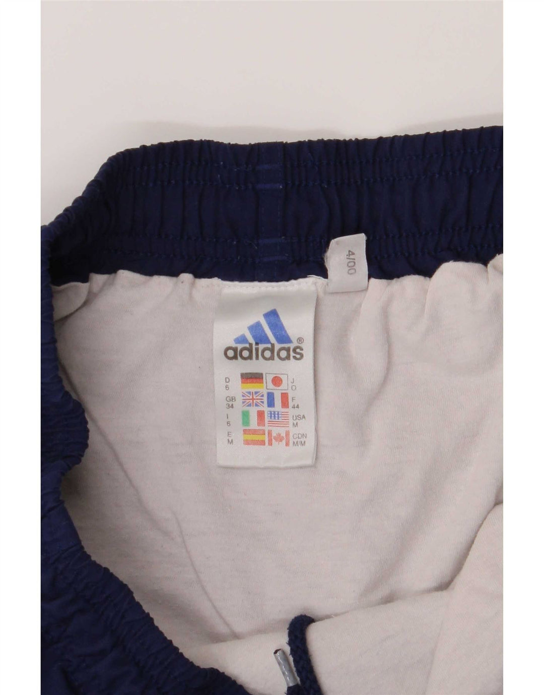 Pantaloncini sportivi da uomo Adidas Large blu navy in poliestere