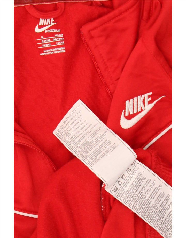 Giacca da tuta da donna Nike UK 10/12 poliestere rosso medio