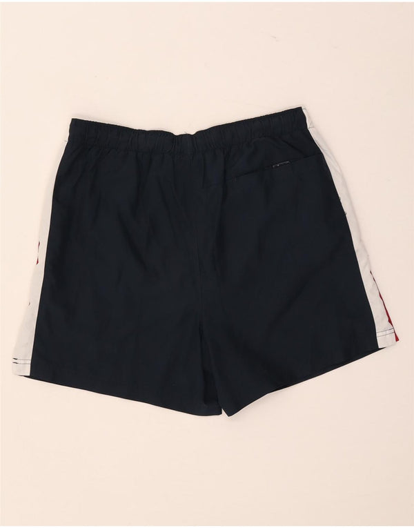 Pantaloncini sportivi da uomo Ellesse, poliestere color block medio blu navy