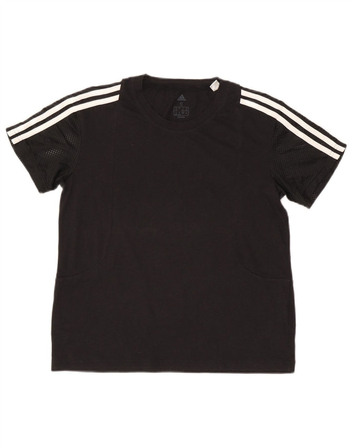 T-shirt da donna Adidas Top UK 8/10 piccola poliestere nera