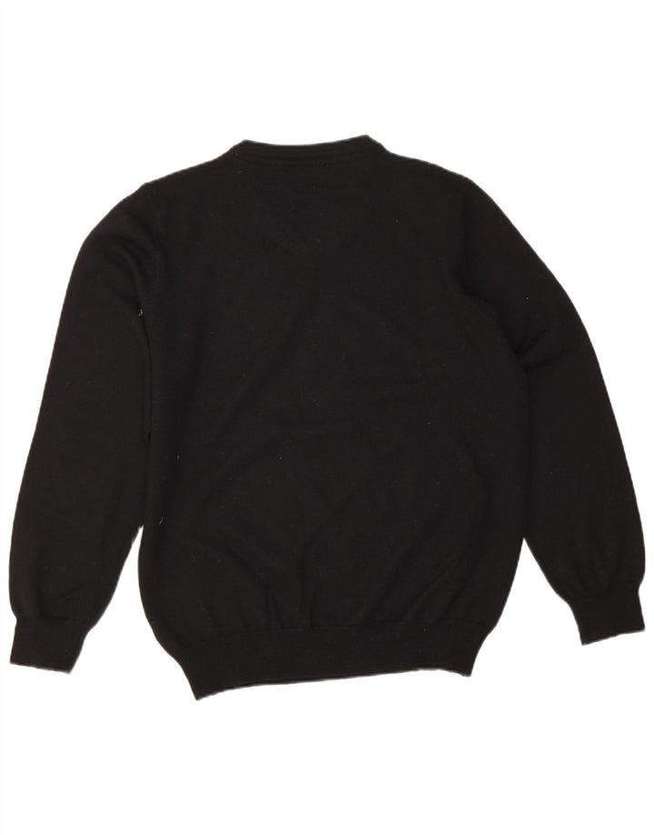 Maglione da uomo con scollo a V A.W.Dunmore IT 52 Large in lana nera