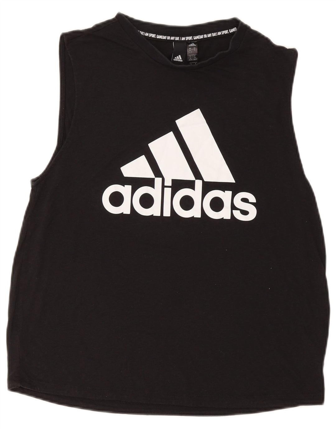 Canotta grafica da donna ADIDAS UK 12/14 poliestere nero medio