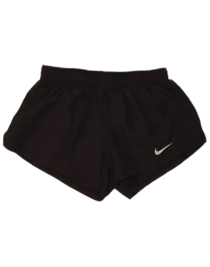 Pantaloncini sportivi Nike da donna Dri Fit UK 10 piccoli poliestere nero
