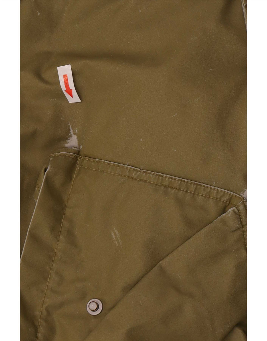 Giubbotto bomber con cappuccio grafico da bambino Diesel 13-14 anni XL kaki poliammide