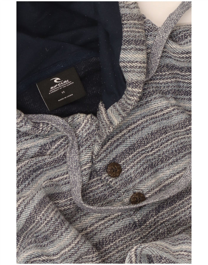 Maglione maglione da donna Rip Curl UK 14 Gessato grande grigio
