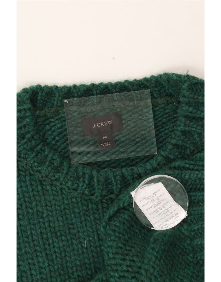J. CREW Maglione girocollo da uomo in lana verde medio