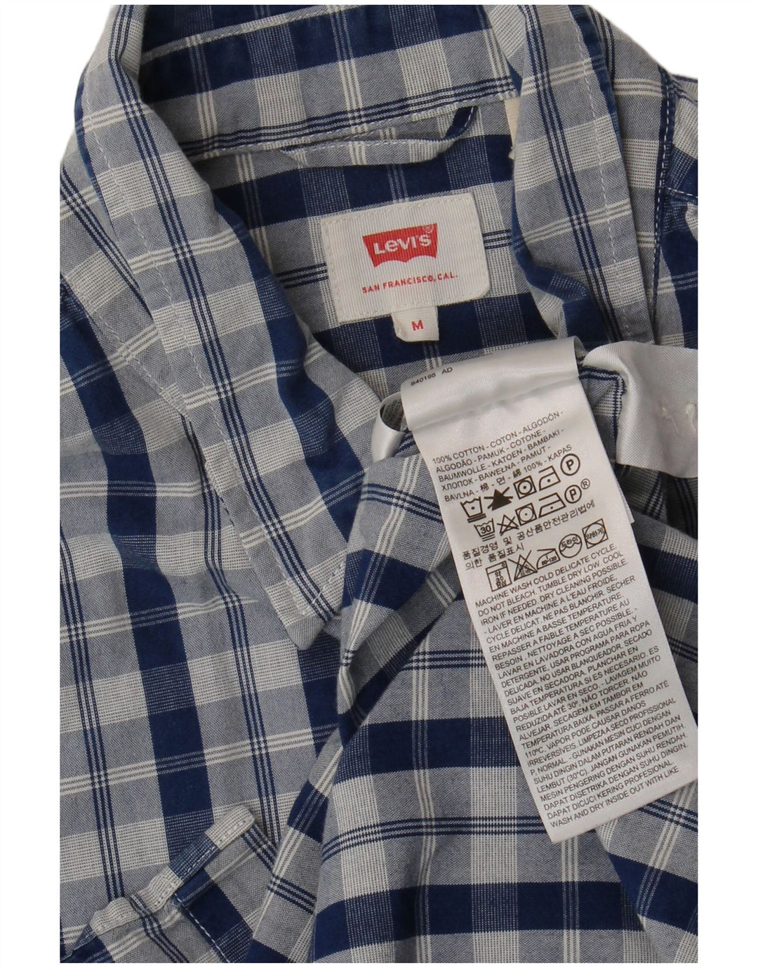 Camicia LEVI'S Uomo in cotone a quadri blu medio