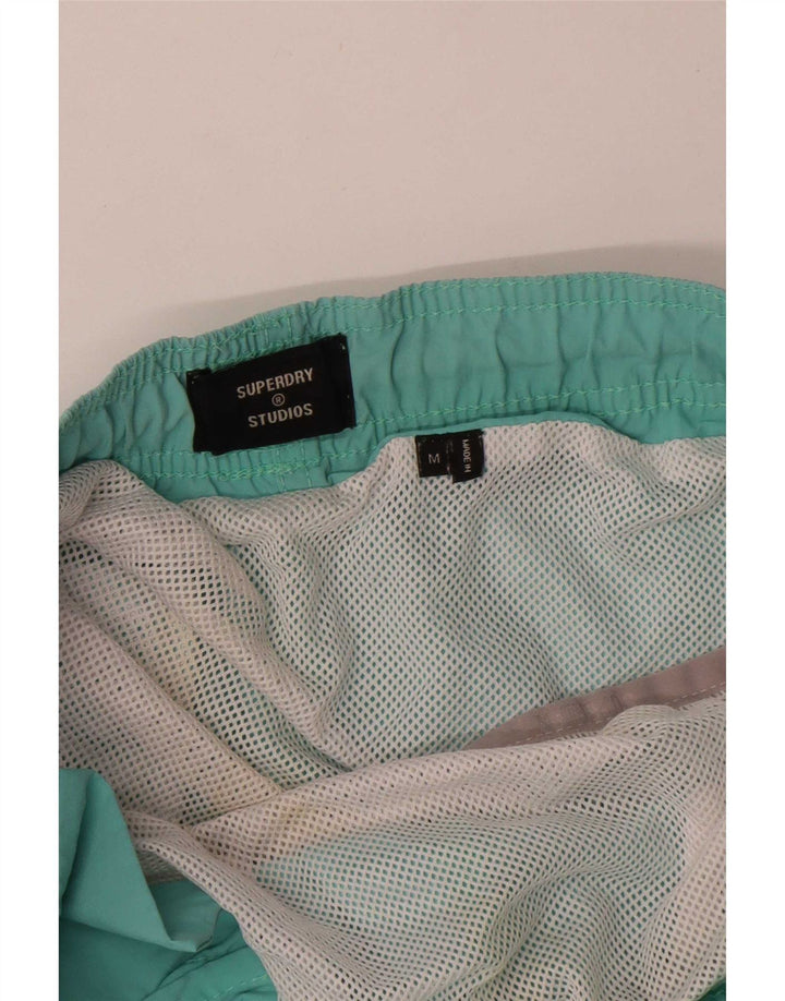 Pantaloncini da bagno da uomo Superdry turchese medio