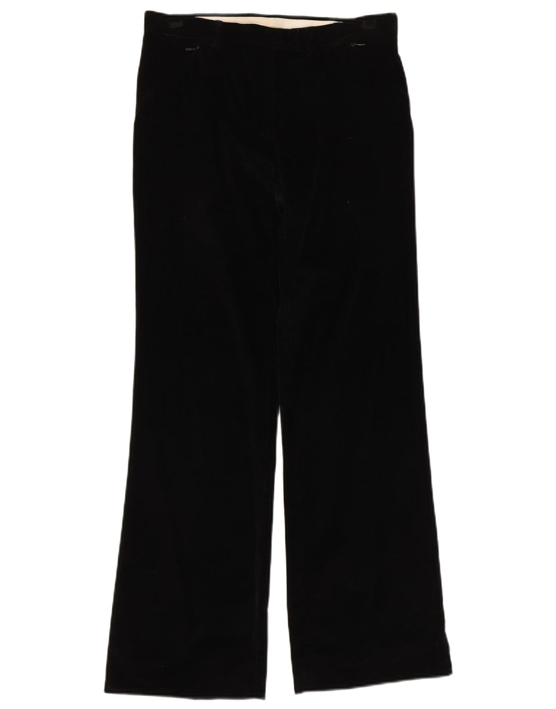 Pantaloni in velluto a coste bootcut da weekend da donna Max Mara UK 10 piccoli W30 L32 neri