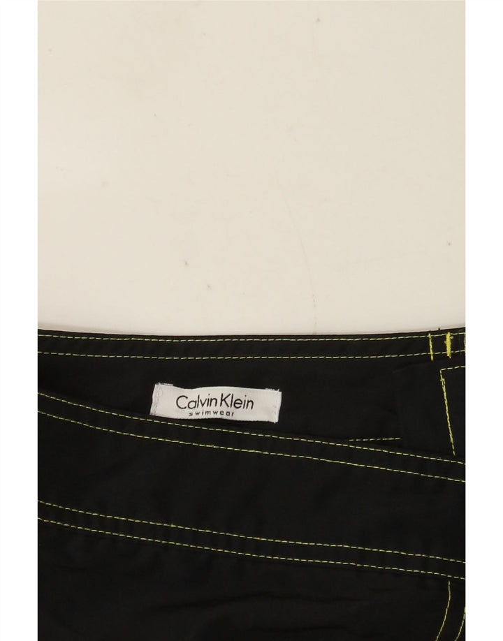 CALVIN KLEIN Pantaloncini da bagno grafici da uomo grandi neri