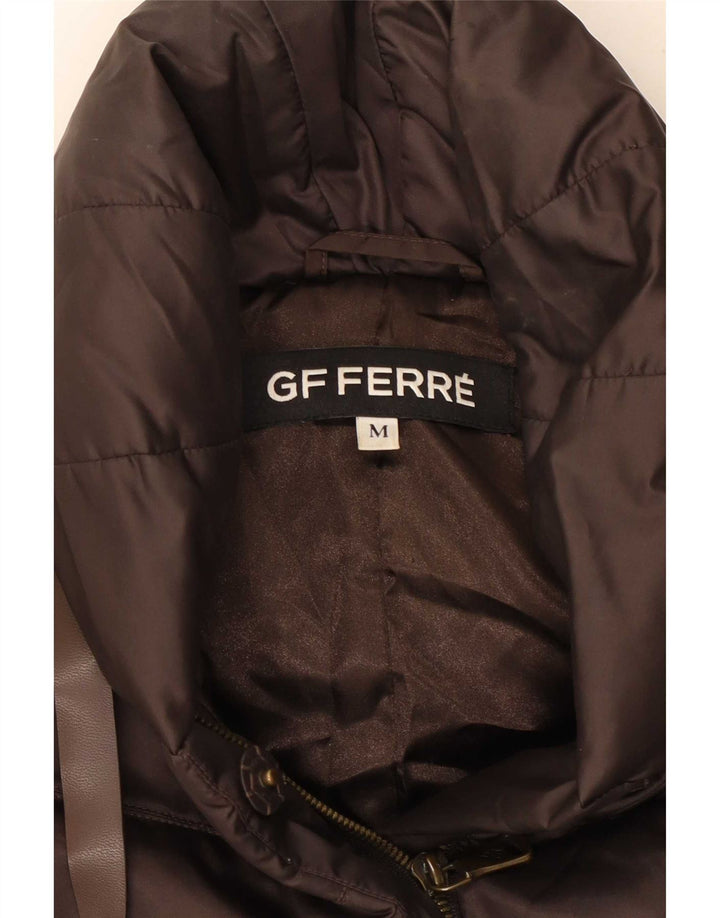 Giacca imbottita da donna GF Ferre UK 14 Poliestere marrone medio