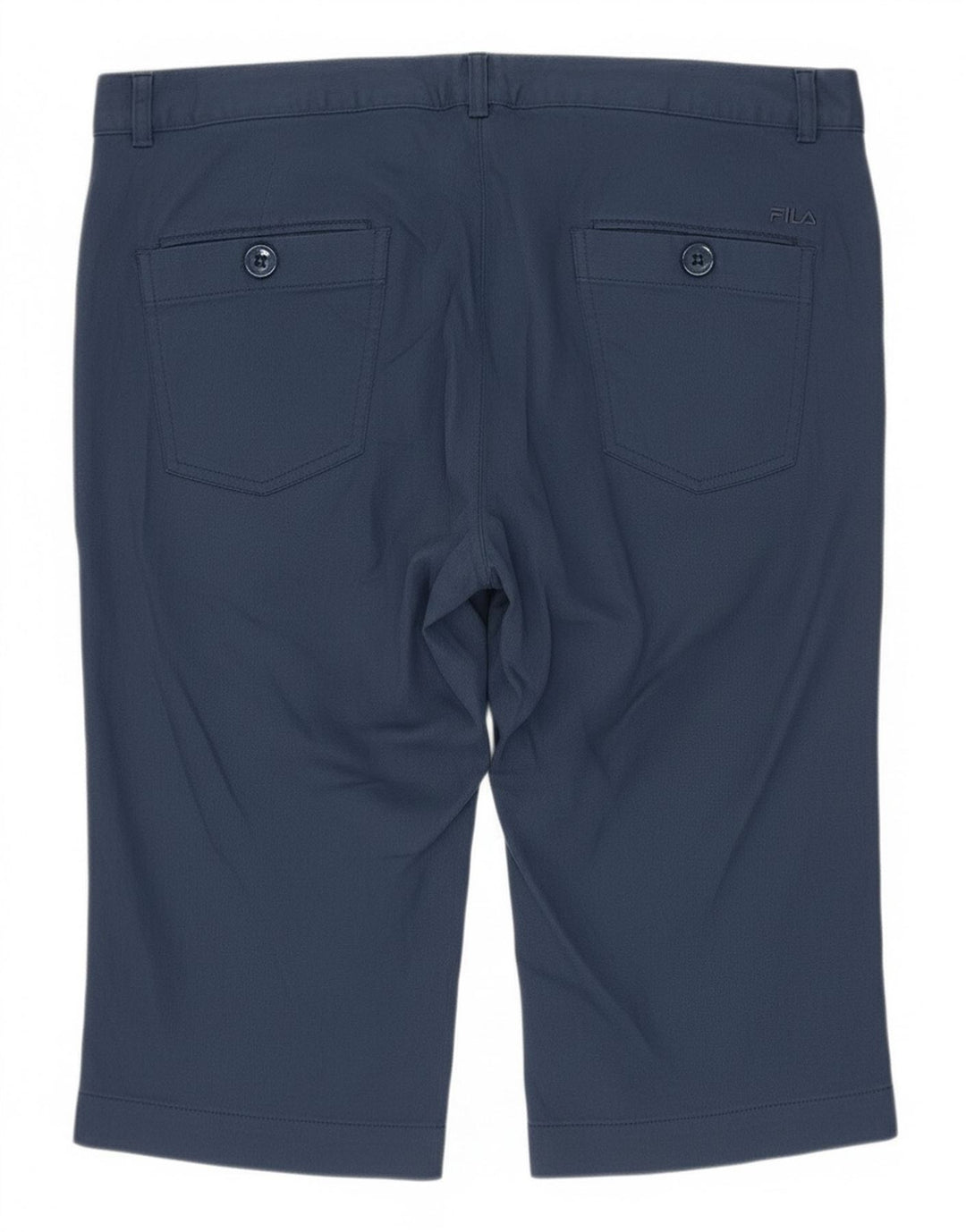 Pantaloni Capri da donna Fila UK 16 Large W36 L17 Blu Navy Poliammide