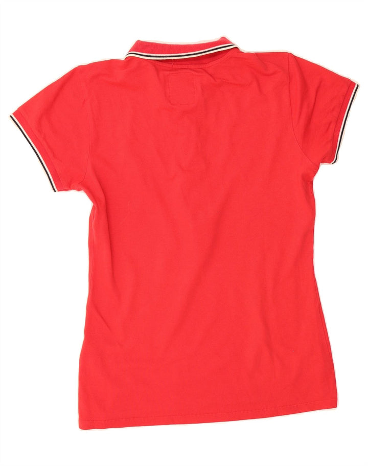 Polo da donna NORTH SAILS UK 14 grande in cotone rosso