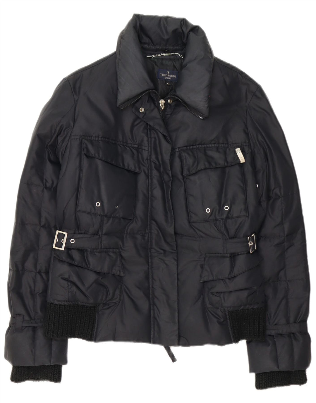 Piumino Donna Trussardi IT 42 Medium Nero Poliammide