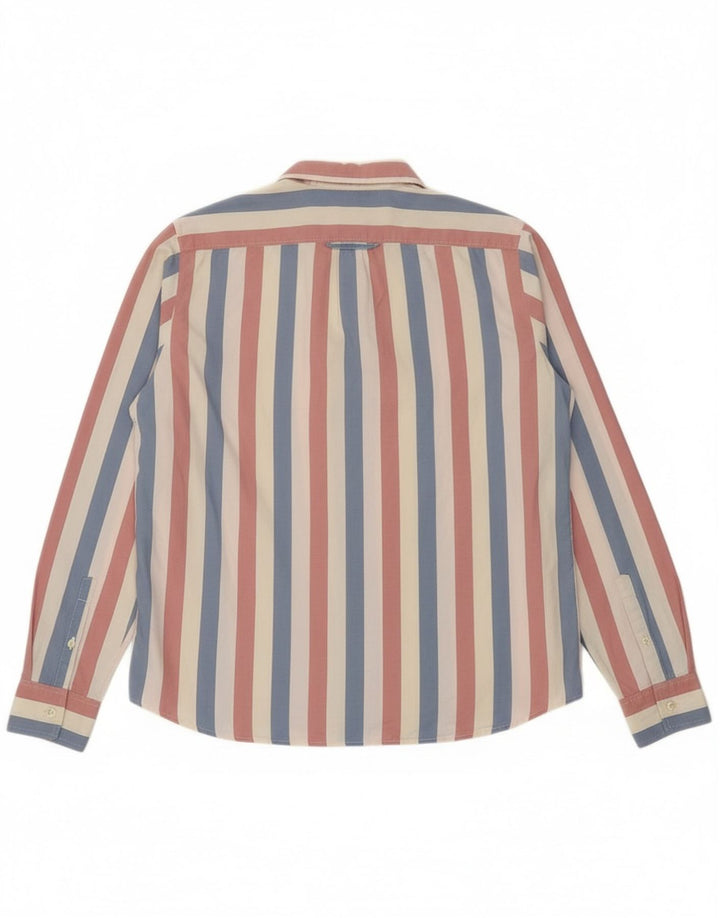 Camicia da donna Lacoste taglia 42 grande cotone a righe multicolori