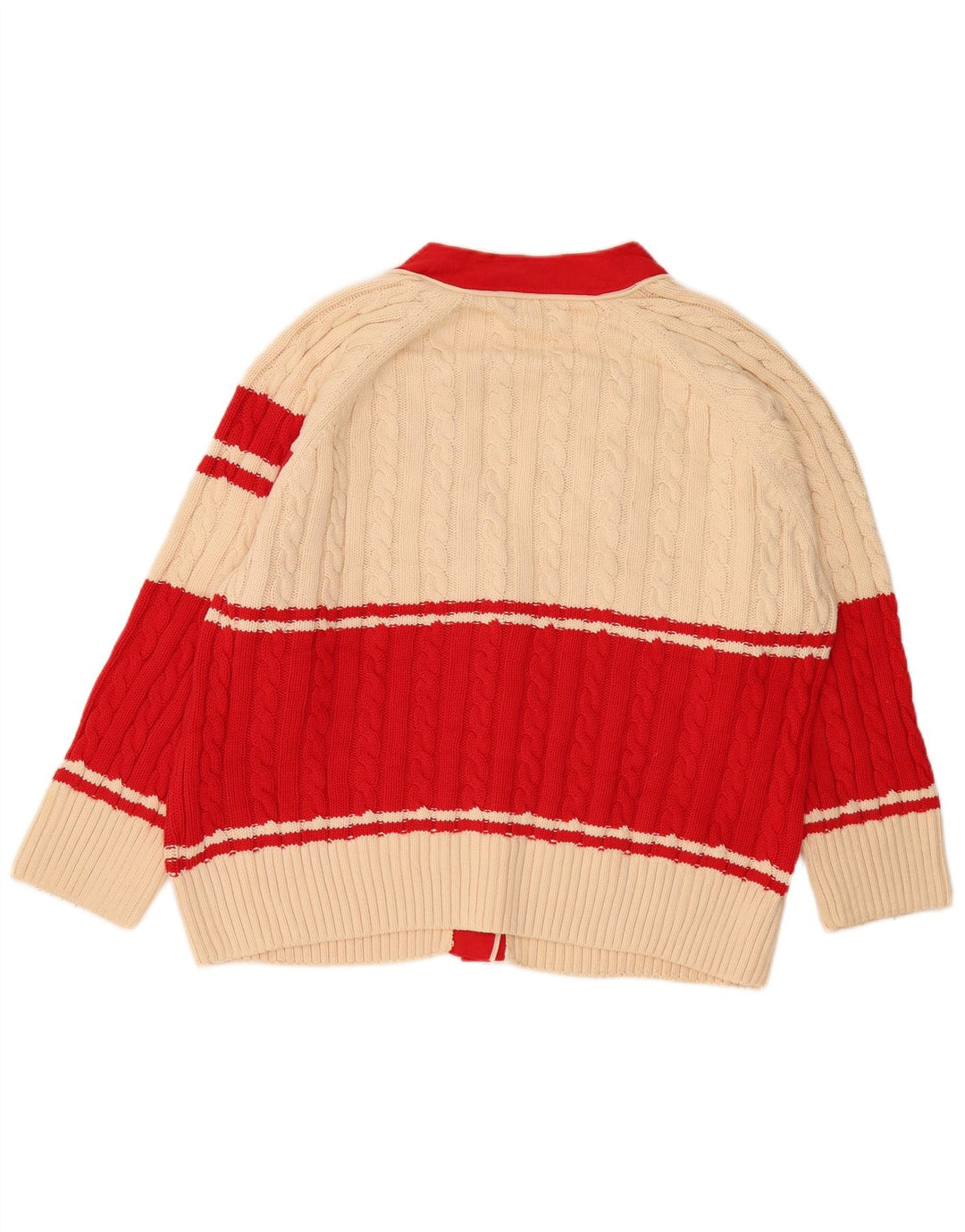 Maglione cardigan grafico da donna Gant UK 14 Blocco colore beige medio