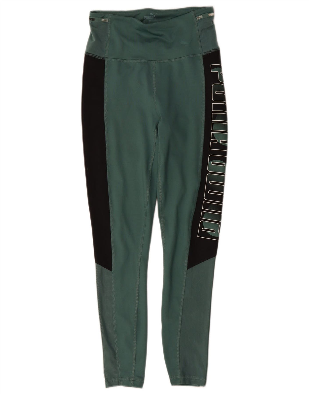 Leggings grafici da donna Puma UK 6 XS Poliestere color block verde