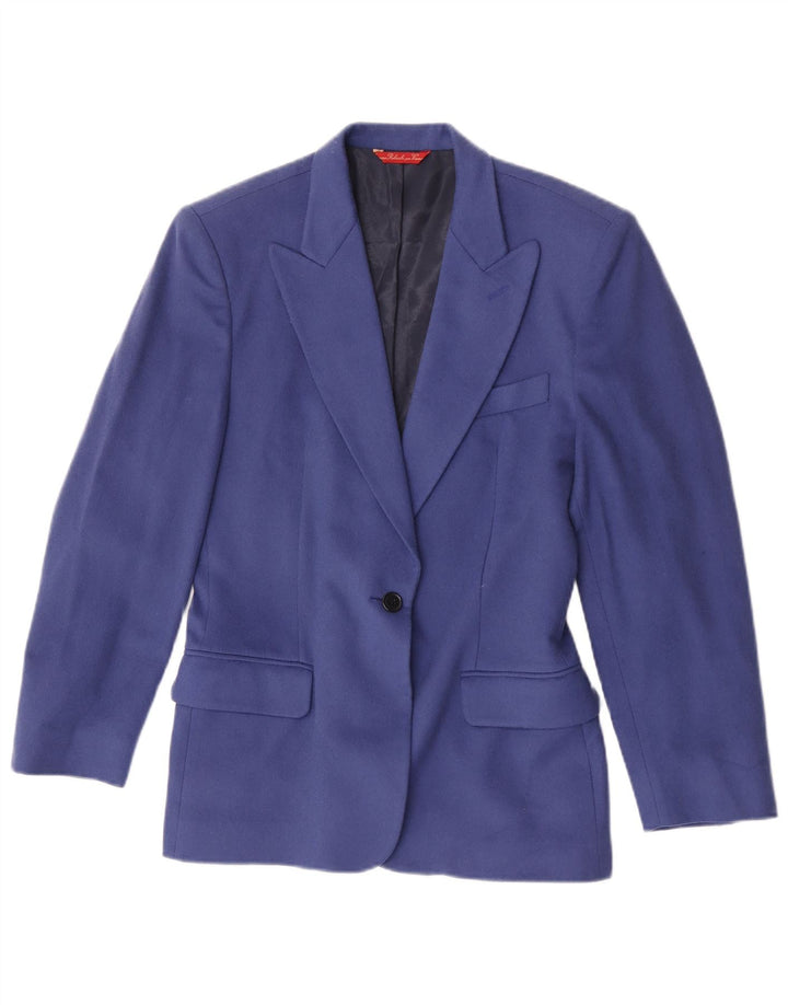 Giacca Blazer da Donna a 1 Bottone Massimo Rebecchi IT 40 Lana Blu Medio