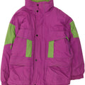 Giacca da sci con cappuccio da uomo Brugi UK 40 Large Viola Colourblock Poliestere