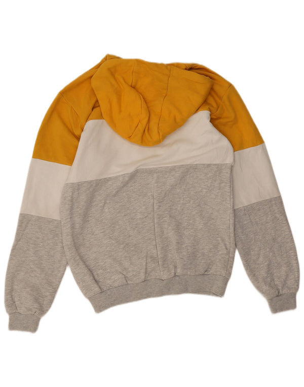 Felpa con cappuccio grafica da uomo Fila XS in cotone color block multicolore