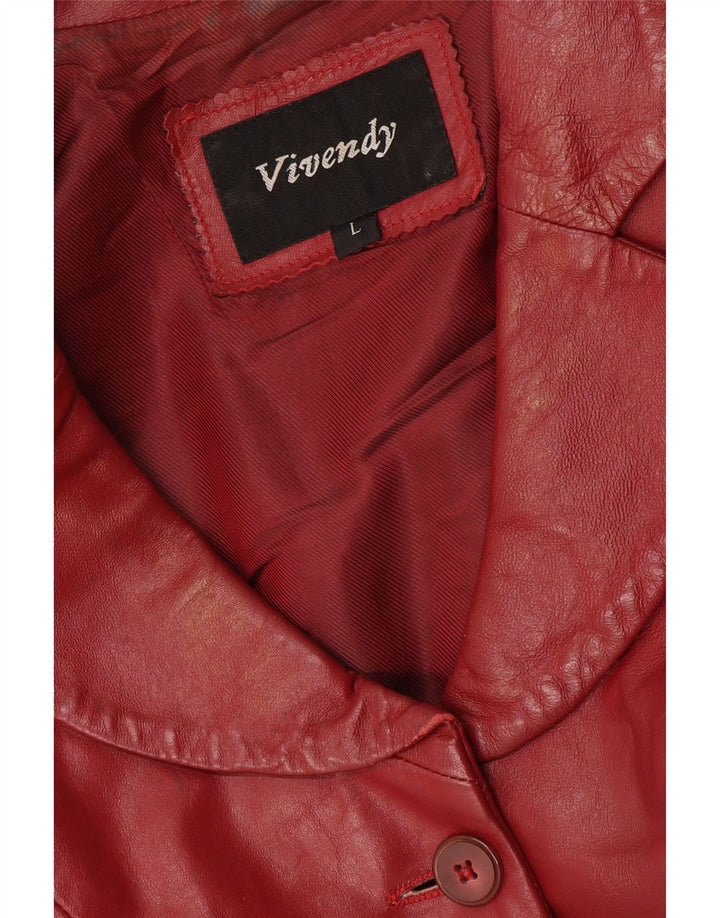 Giacca blazer a 2 bottoni corta da donna Viventy UK 14 grande bordeaux