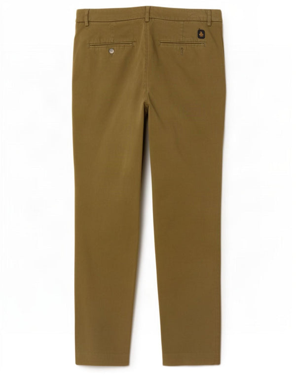 Pantaloni chino slim fit da donna Refrigiwear IT 46 Large W32 L27 cotone kaki