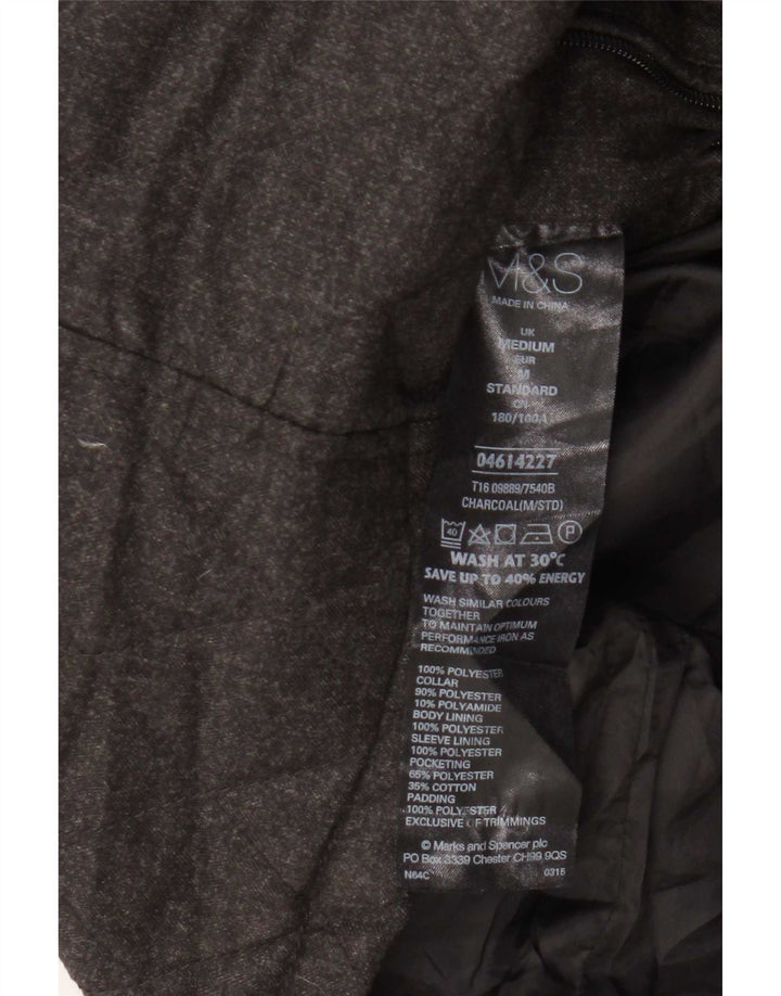 Marks & Spencer Giacca trapuntata Harbour blu da uomo UK 38 Grigio medio
