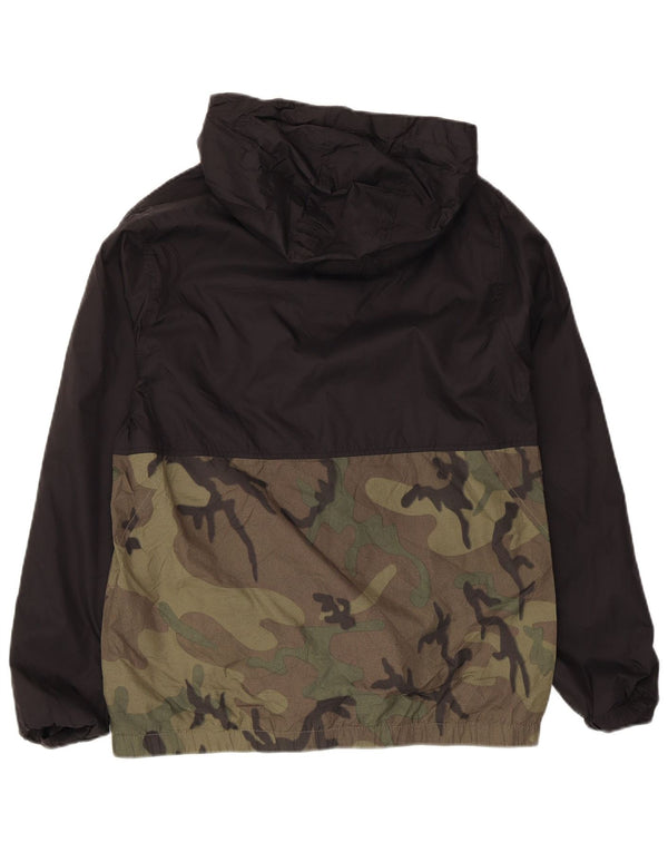 Giacca antipioggia da uomo con cappuccio Volcom UK 36 Small nylon mimetico nero