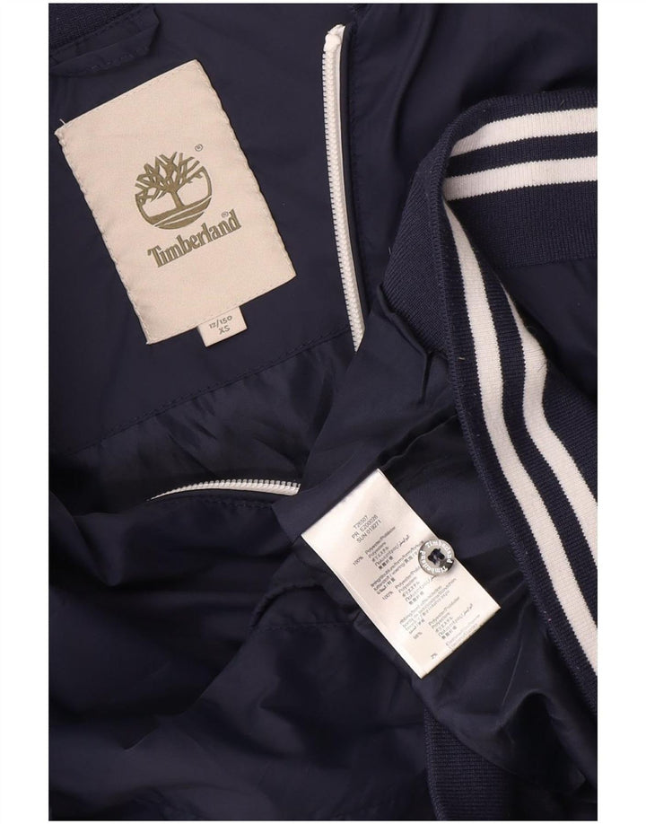 Giubbotto bomber da ragazzo Timberland 11-12 anni XS poliestere blu navy