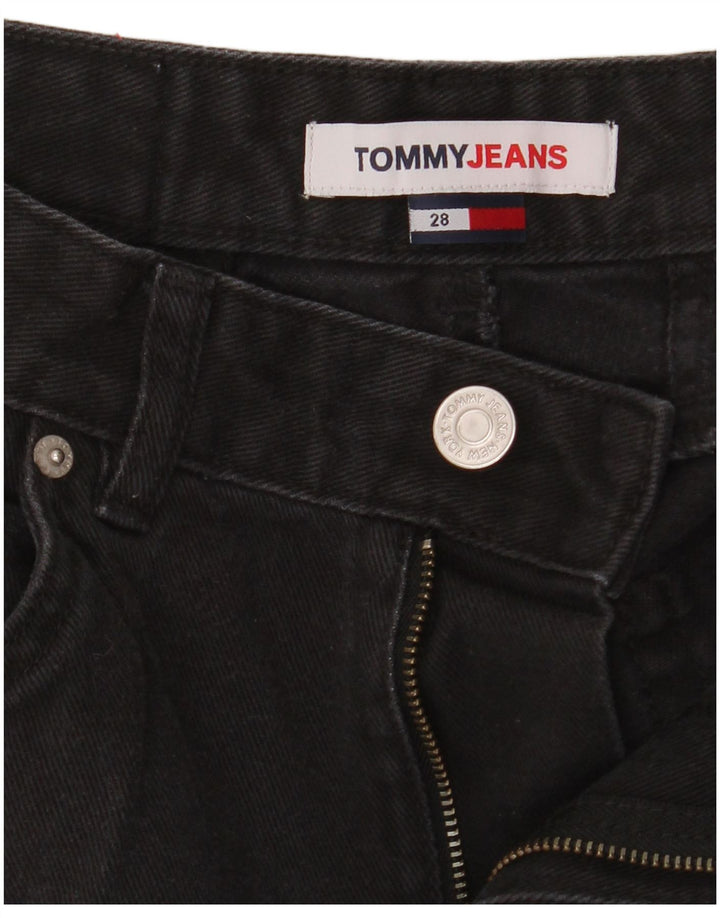 Pantaloncini di jeans da donna Tommy Hilfiger W28 medio nero