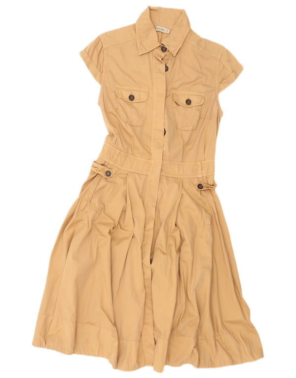 Abito camicia militare a maniche corte da donna Henry's IT 46 Large Beige