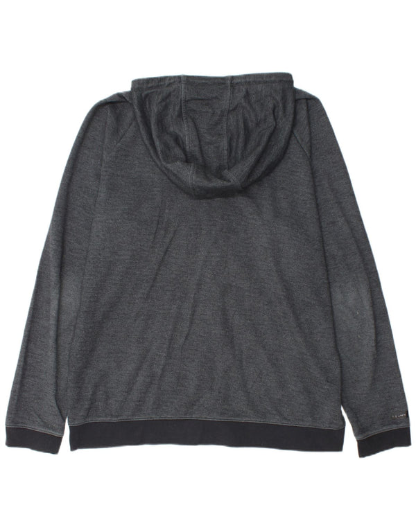 Felpa con cappuccio e zip da uomo UNDER ARMOUR XL in cotone grigio