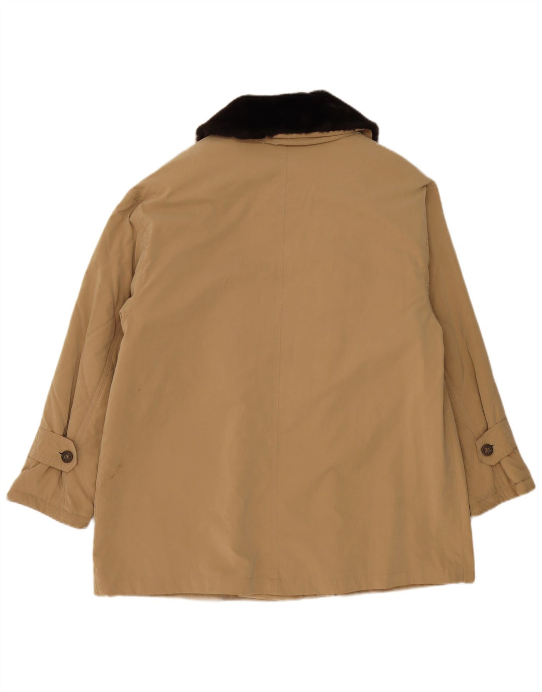 Giacca utilitaria oversize da donna vintage uk 18 XL poliestere beige