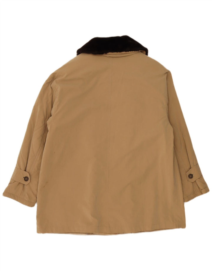 Giacca utilitaria oversize da donna vintage uk 18 XL poliestere beige