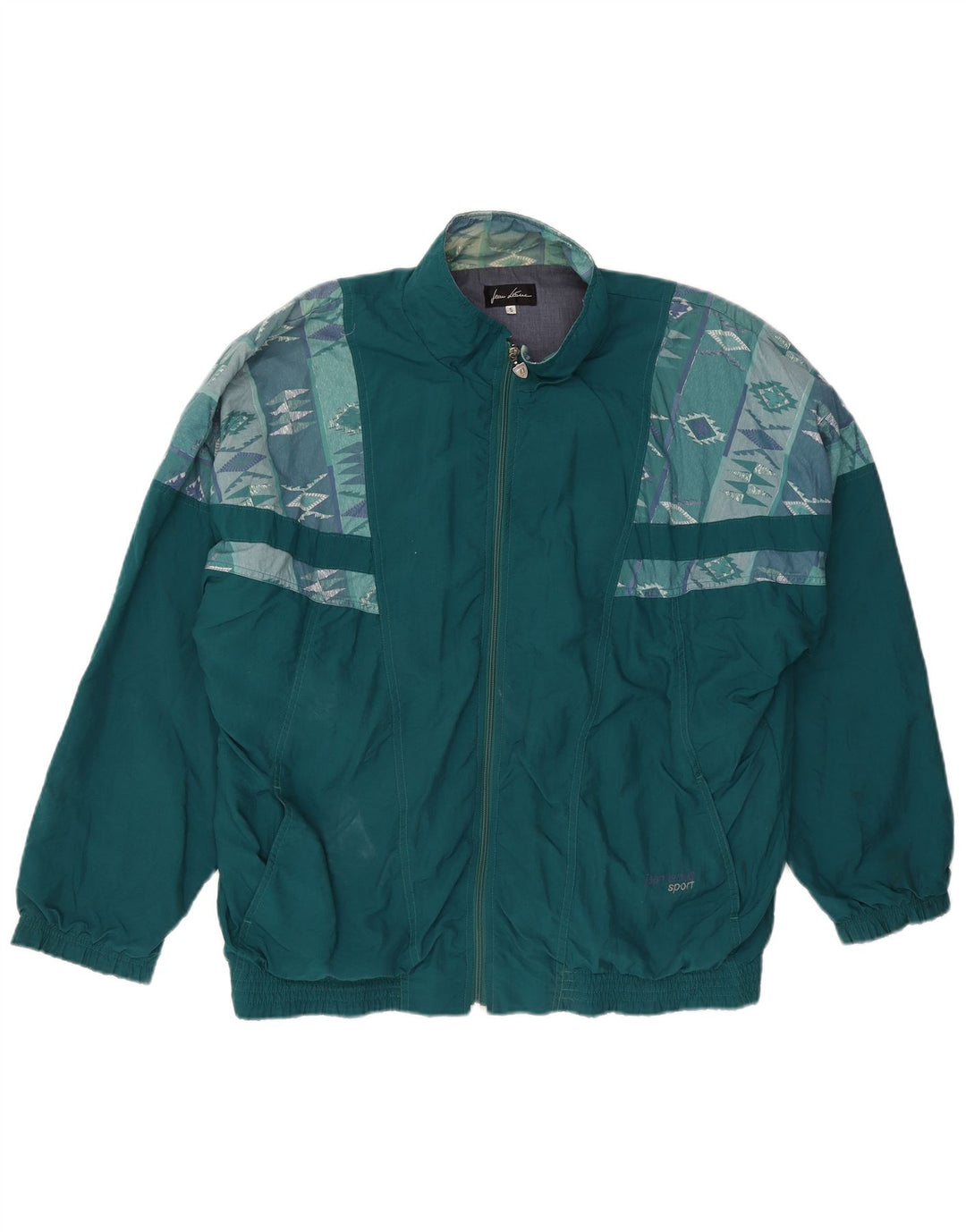 Giacca da tuta da uomo Jean Leduc XL Poliestere geometrico verde