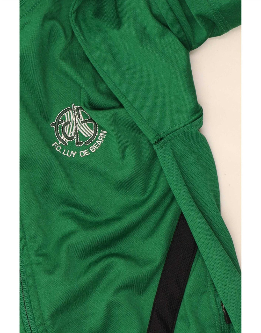 Giacca della tuta da ginnastica Nike da ragazzo Dri Fit 10-11 anni color block verde medio