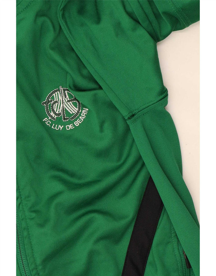 Giacca della tuta da ginnastica Nike da ragazzo Dri Fit 10-11 anni color block verde medio