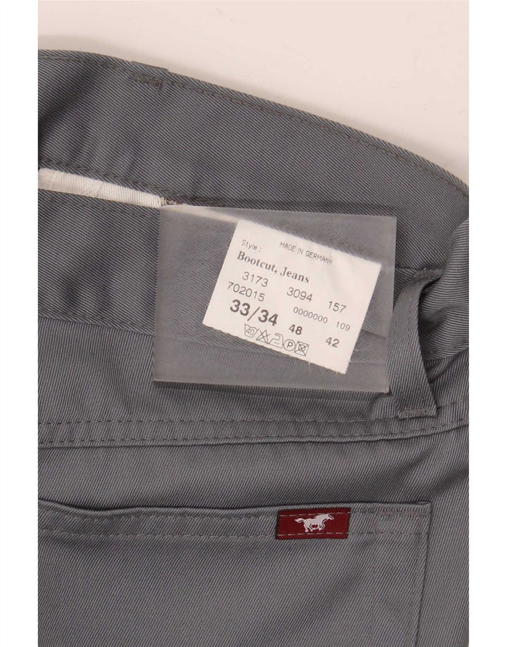 Pantaloni casual Bootcut da uomo Mustang W33 L34 Poliestere grigio