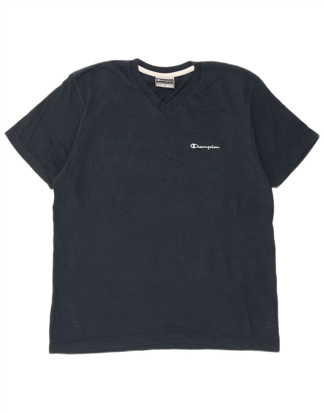 T-shirt da uomo Champion Top Small in cotone blu navy